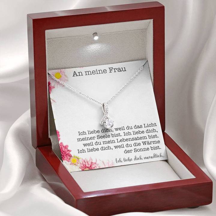 Weißgold Ausführung Halskette - An meine Frau - Image 4