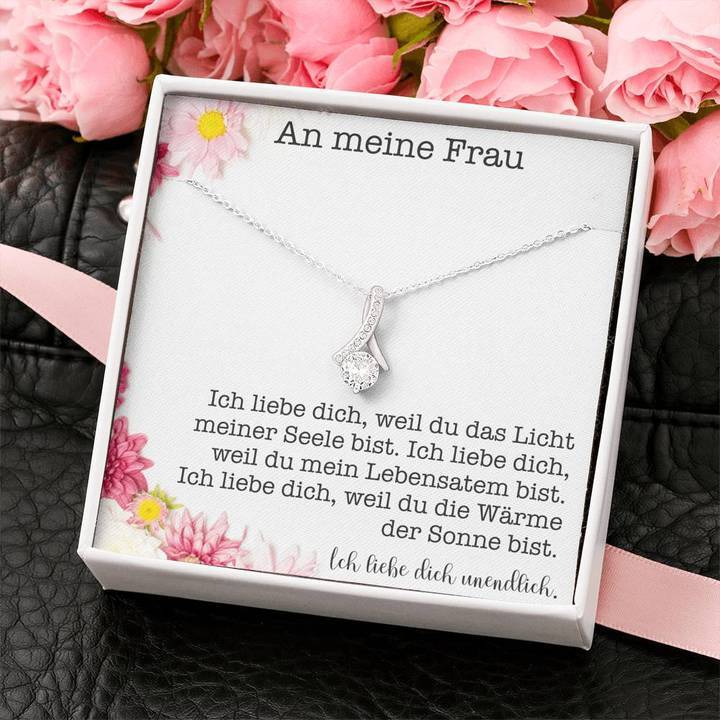 Weißgold Ausführung Halskette - An meine Frau - Image 5