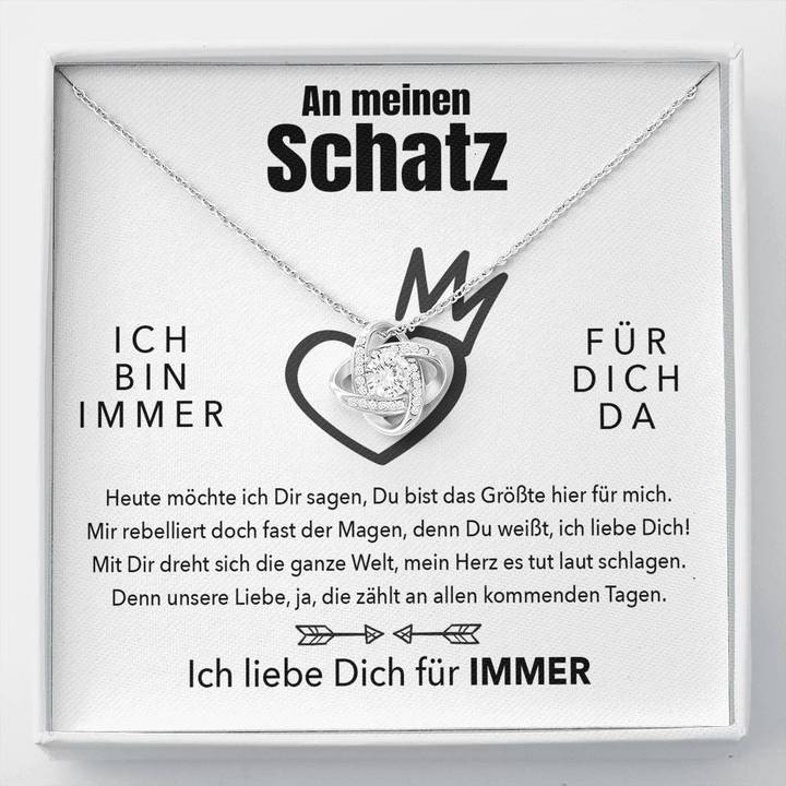 Weißgold Ausführung Halskette - An meinen Schatz - Für Immer - Image 11
