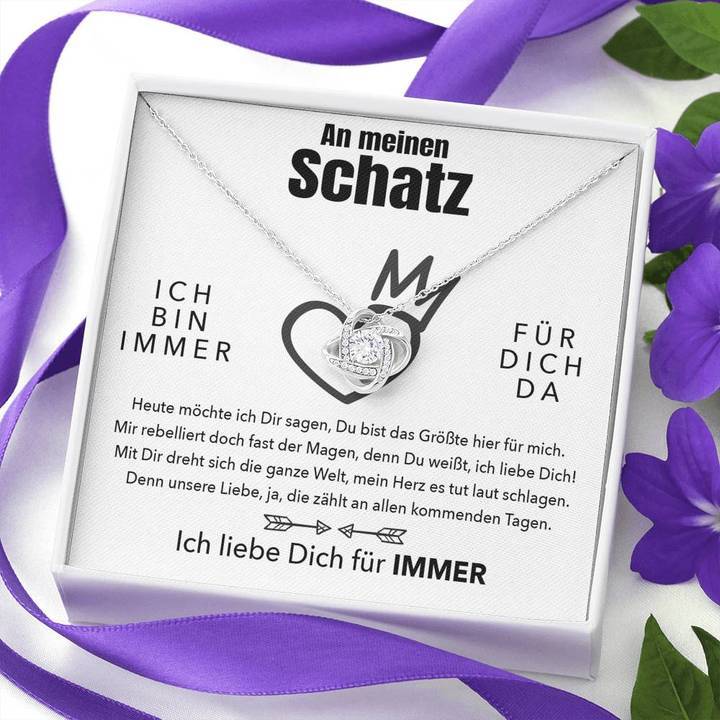 Weißgold Ausführung Halskette - An meinen Schatz - Für Immer - Image 16
