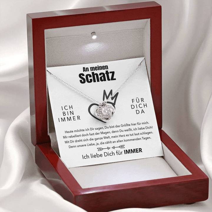 Weißgold Ausführung Halskette - An meinen Schatz - Für Immer - Image 3