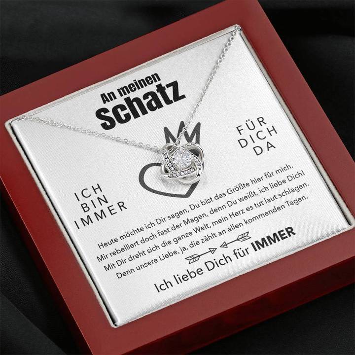 Weißgold Ausführung Halskette - An meinen Schatz - Für Immer - Image 7