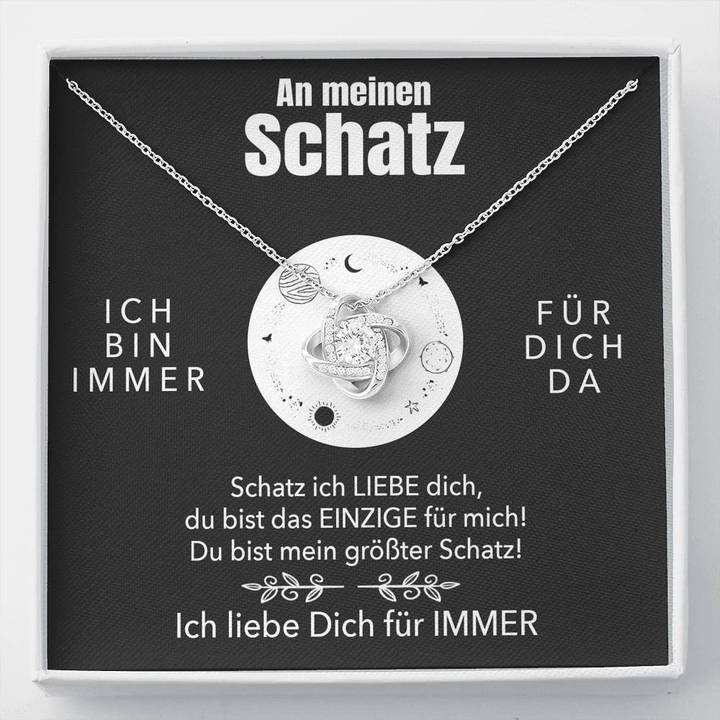 Weißgold Ausführung Halskette - An meinen Schatz - Ich liebe Dich - Image 10