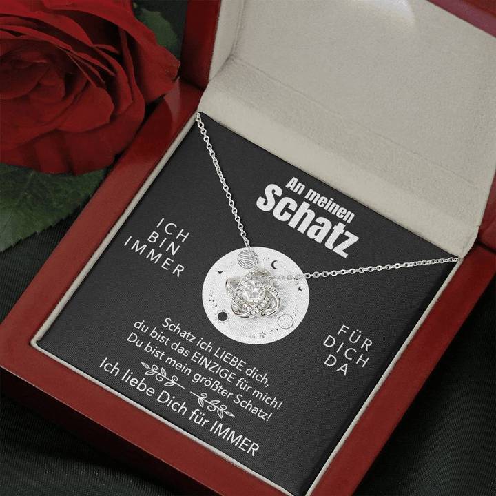 Weißgold Ausführung Halskette - An meinen Schatz - Ich liebe Dich - Image 9