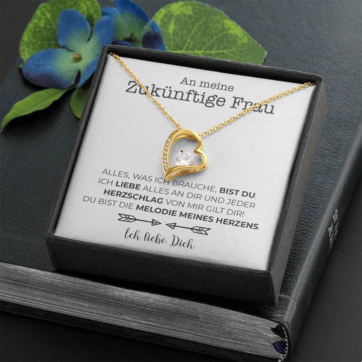 Weißgold Ausführung Halskette - An meine zukünftige Frau - Image 3