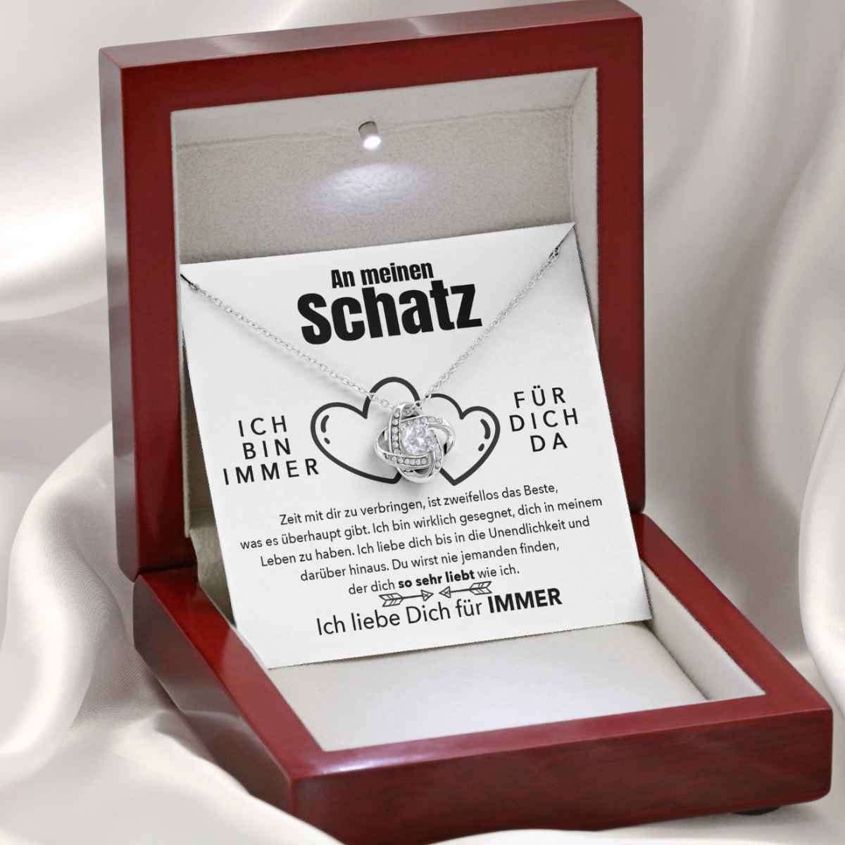 Weißgold Ausführung Halskette - An meinen Schatz - Das Beste - Image 4