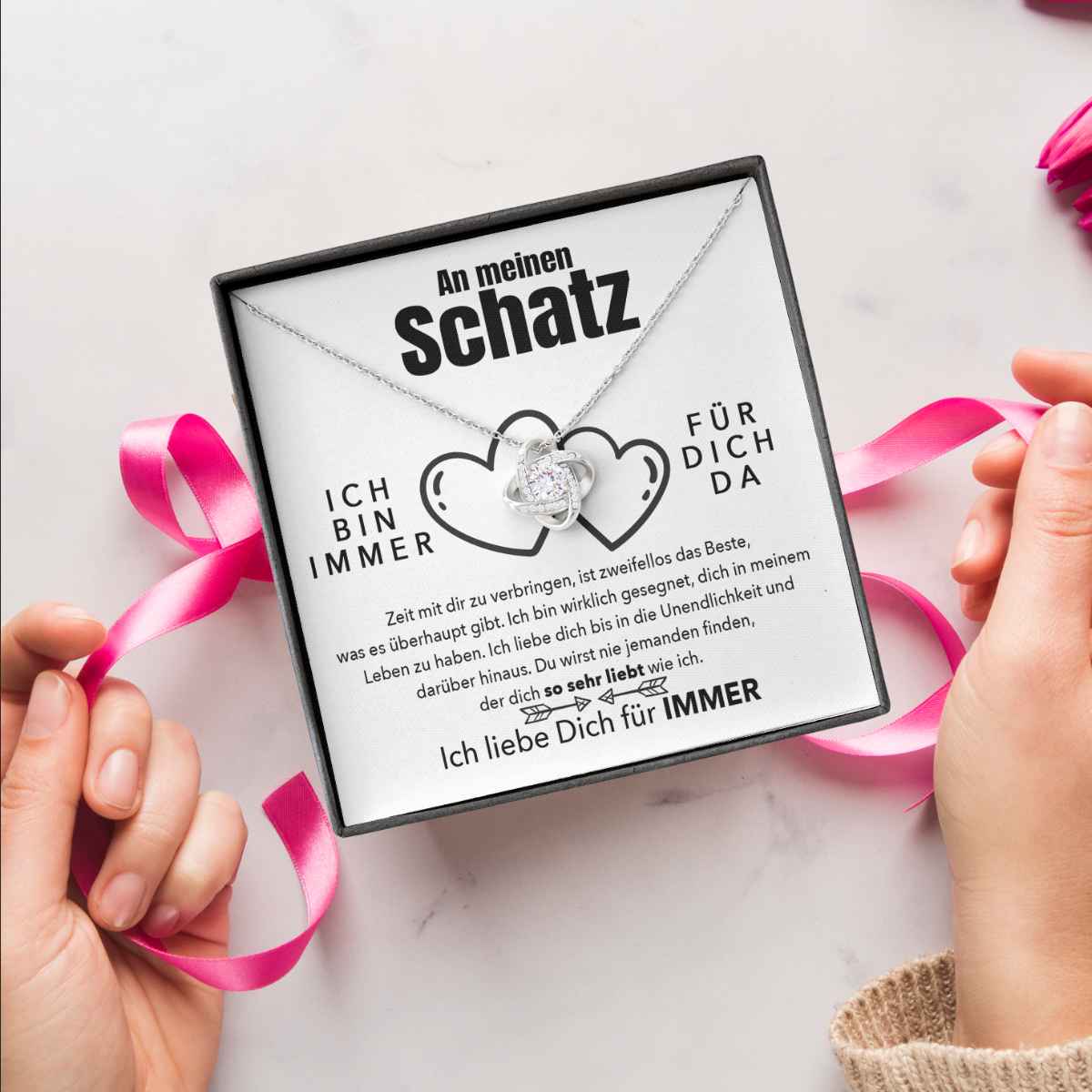 Weißgold Ausführung Halskette - An meinen Schatz - Das Beste - Image 7