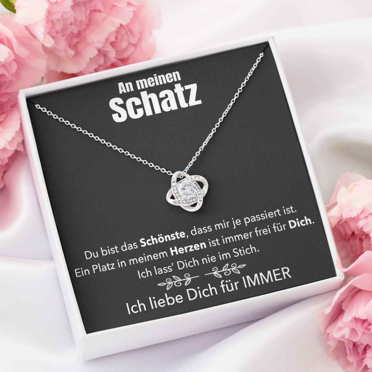 Weißgold Ausführung Halskette - An meinen Schatz - Image 13