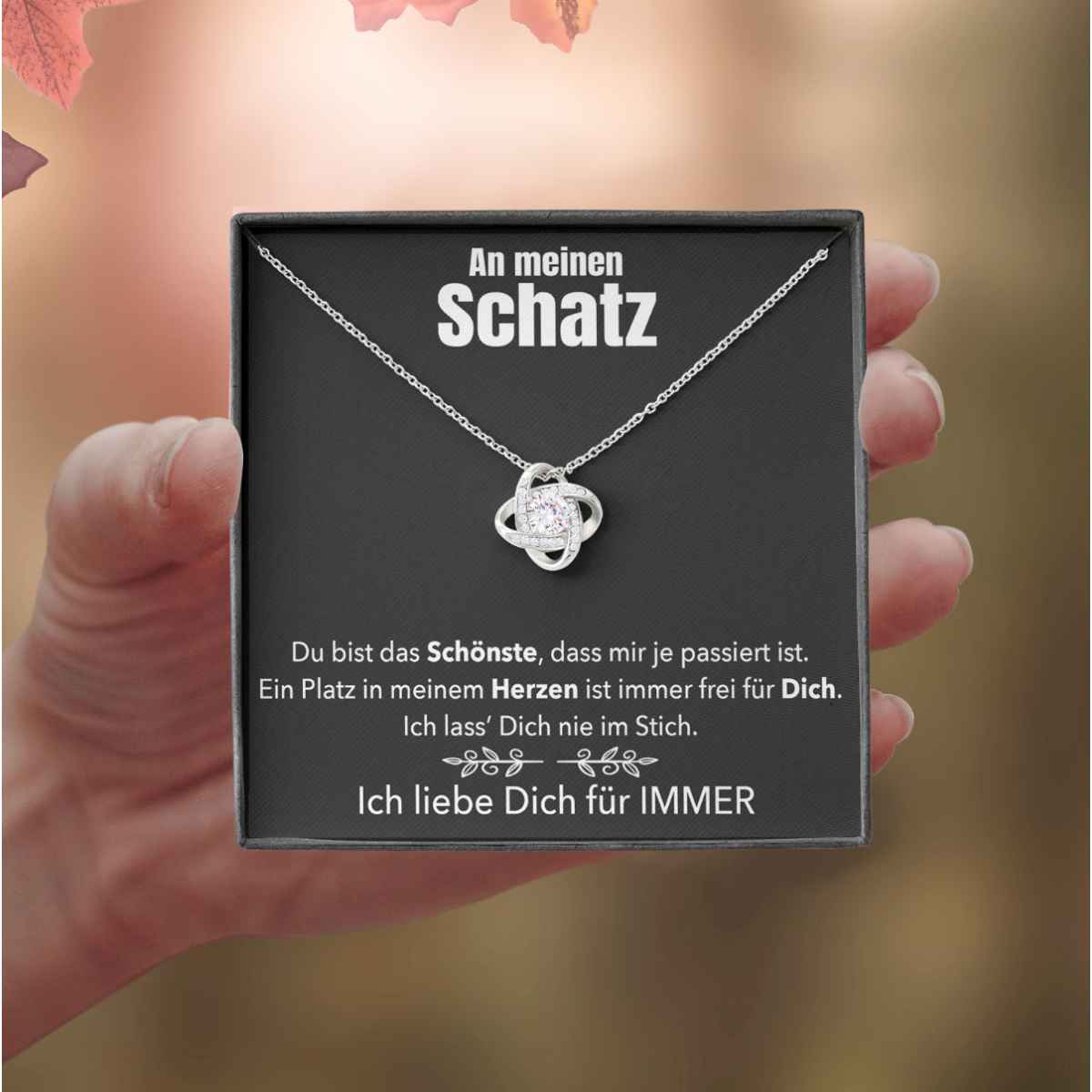 Weißgold Ausführung Halskette - An meinen Schatz - Image 14