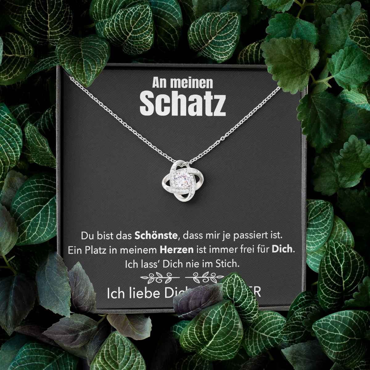Weißgold Ausführung Halskette - An meinen Schatz - Image 15