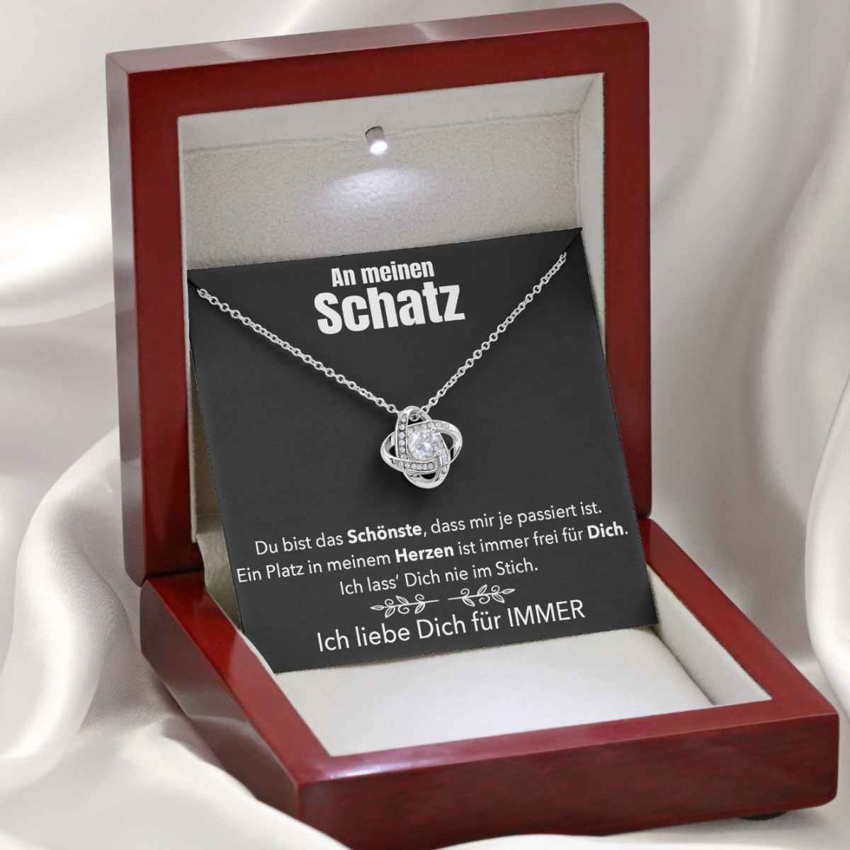 Weißgold Ausführung Halskette - An meinen Schatz - Image 6