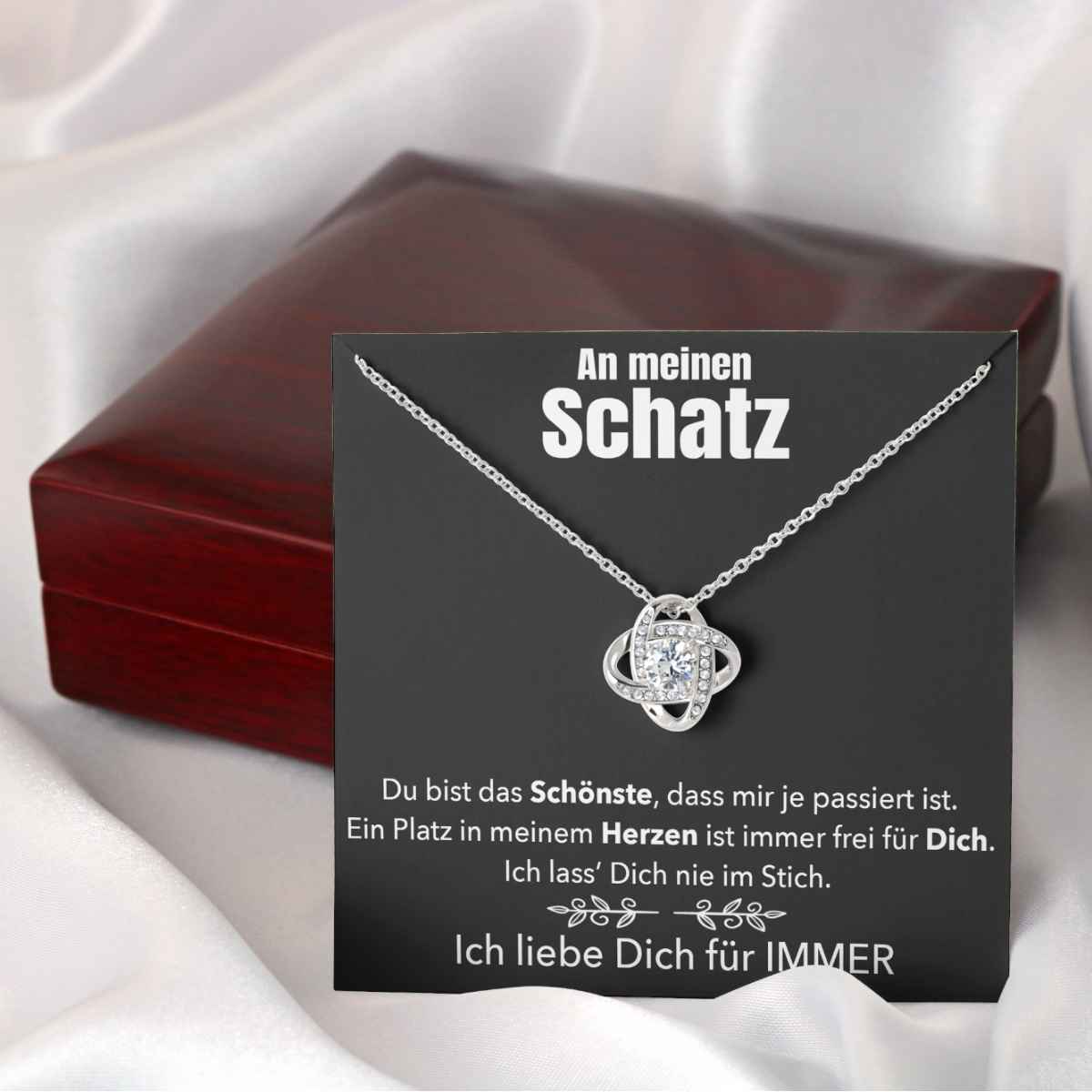 Weißgold Ausführung Halskette - An meinen Schatz - Image 7