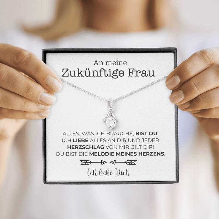 Weißgold Ausführung Stil-Halskette - An meine zukünftige Frau - Image 4