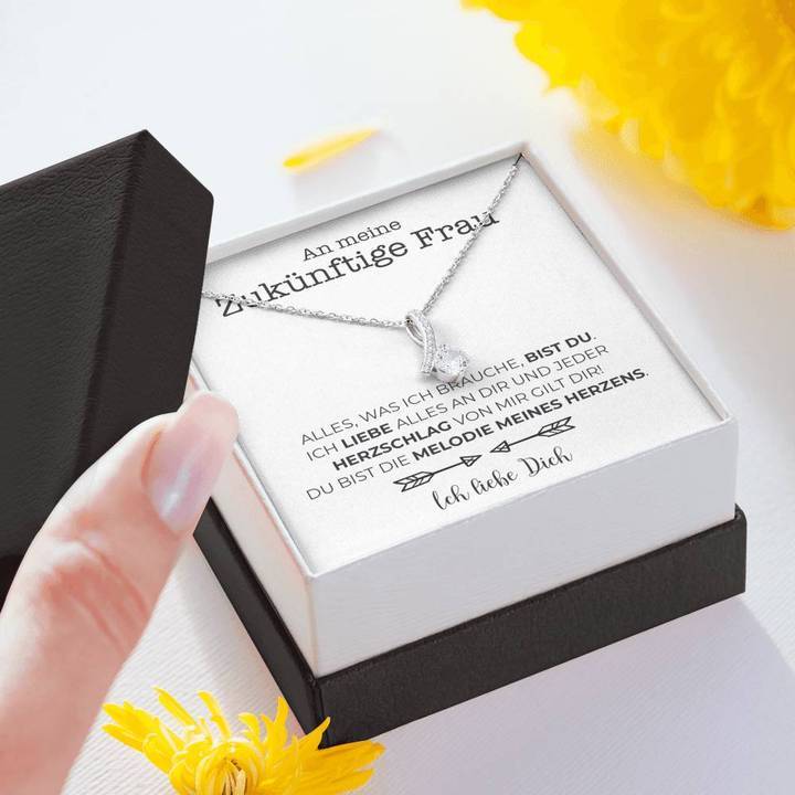 Weißgold Ausführung Stil-Halskette - An meine zukünftige Frau - Image 5