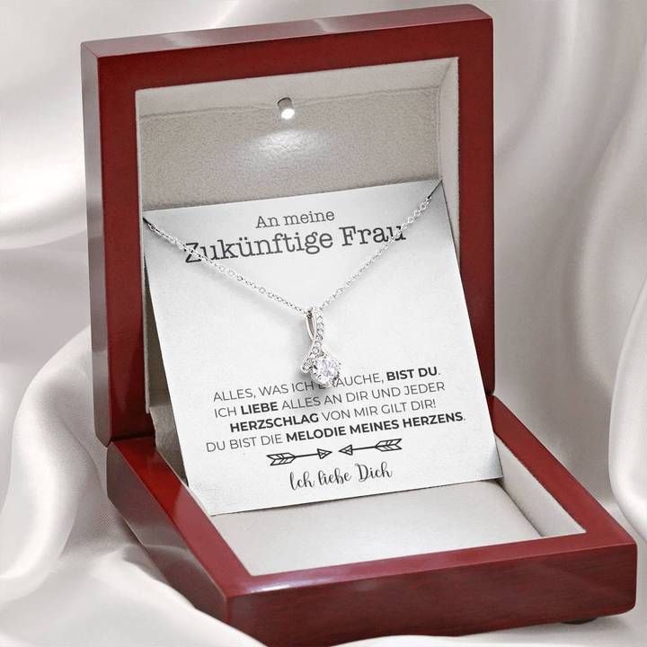 Weißgold Ausführung Stil-Halskette - An meine zukünftige Frau - Image 7
