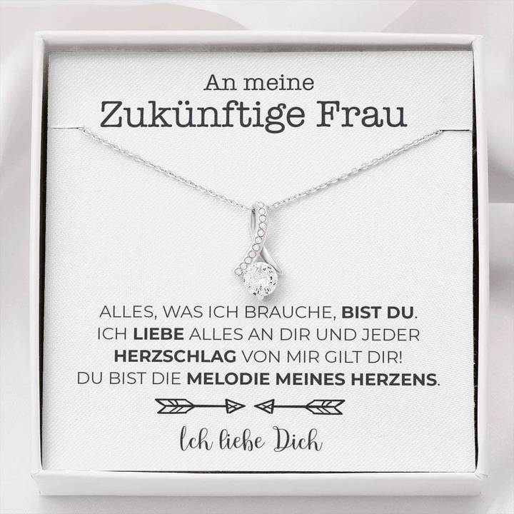Weißgold Ausführung Stil-Halskette - An meine zukünftige Frau - Image 8