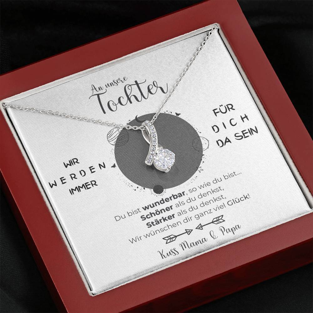 Weißgold Ausführung Kette - An unsere Tochter von Mama & Papa - Image 9