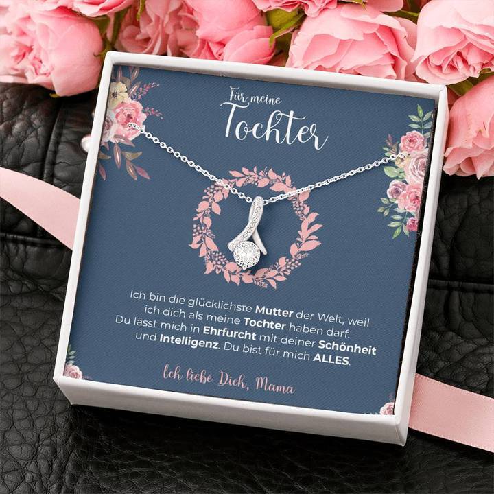 Weißgold Ausführung Kette - An meine Tochter von Mama - Image 2