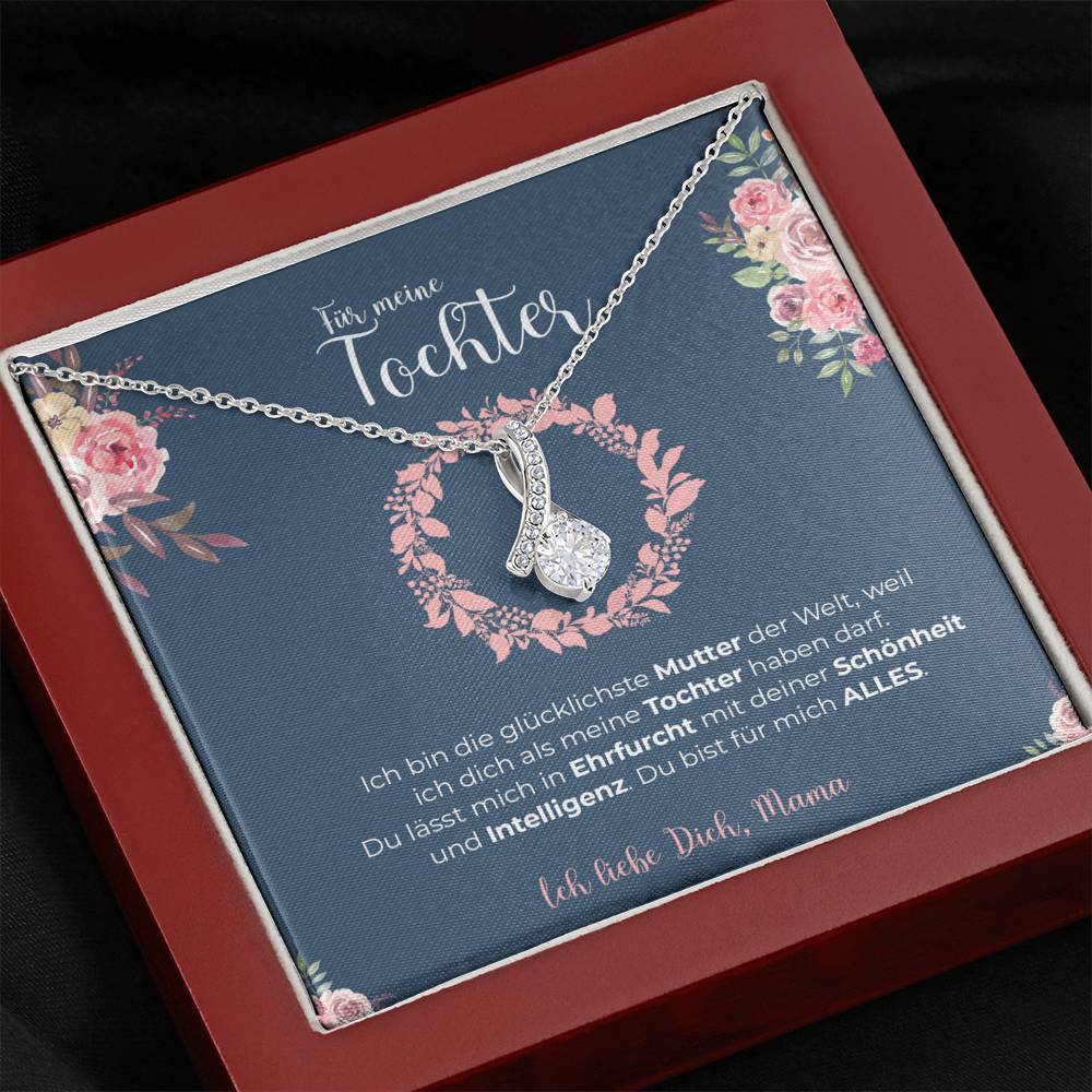 Weißgold Ausführung Kette - An meine Tochter von Mama - Image 7